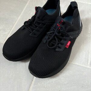 suadex black steel-toe shoes